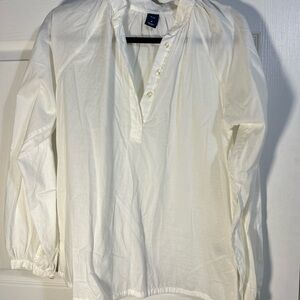 GAP Women's White Button‎ Down Shirt